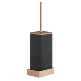 Gessi Rettangolo porte-brosse WC en pierre frittée noire 20820